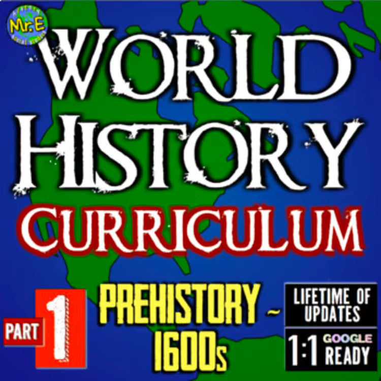 World History Ancient Civilizations Curriculum: Units, Worksheets, Activities