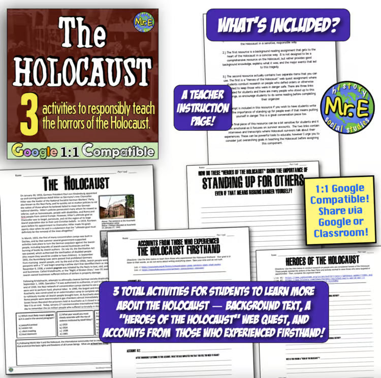 World War 2 Unit: Activities, Projects, Web Quests, Timelines, Notes for WW2