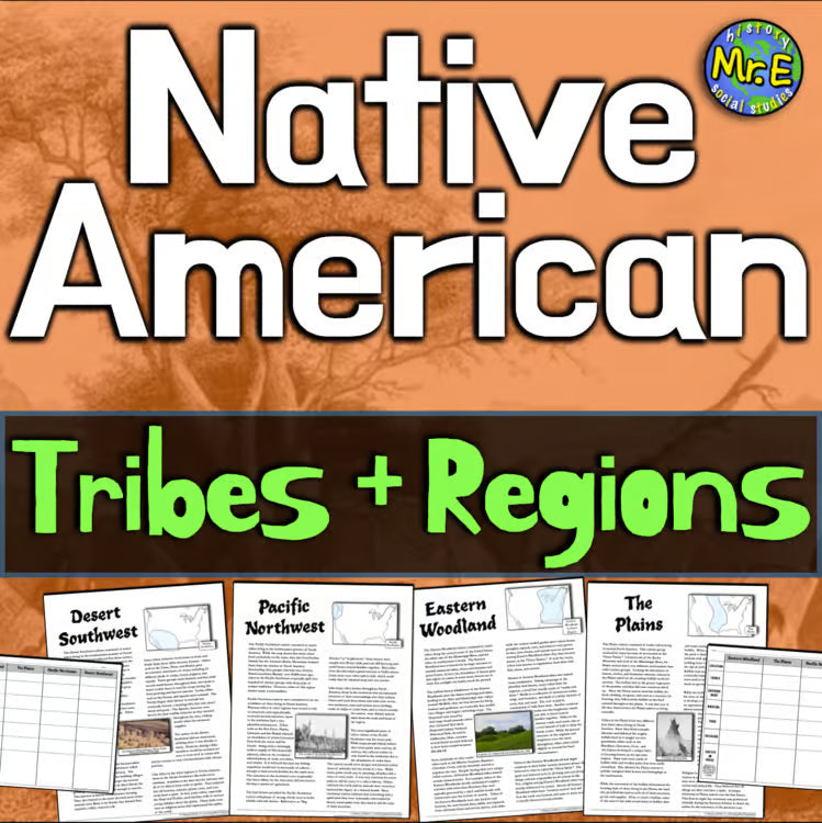 Native Americans Tribes and Regions Activity Matrix Readings Indigenous People