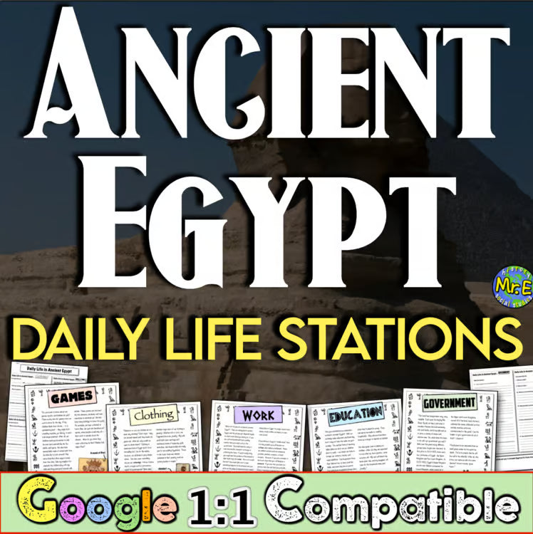 Ancient Egypt Activity Daily Life Readings Government Education Work