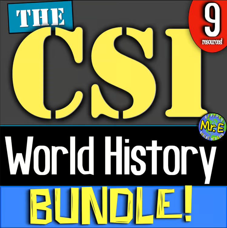 CSI World History Ancient Civilizations Activities: 9 World History Sets!