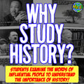 Why Study History Back to School Activity Social Studies American World History