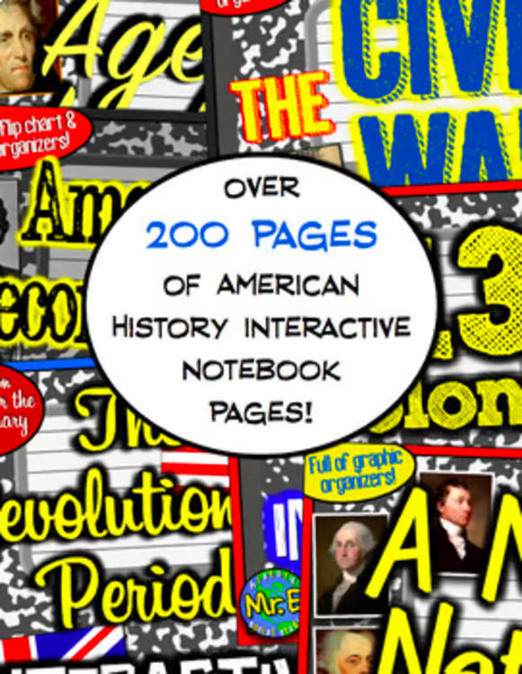 Social Studies American History Interactive Notebooks: Maps Worsheets Activities