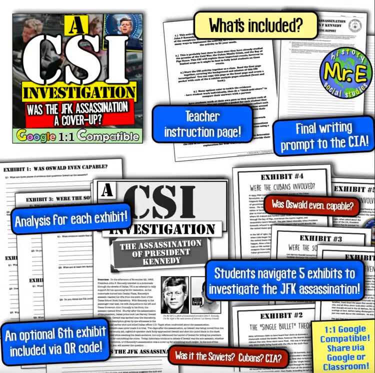 Cold War Unit: Worksheets Activities Vietnam Korean War Berlin Wall Red Scare