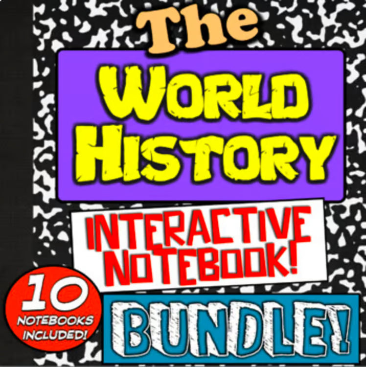 World History Ancient Civilizations Social Studies Interactive Notebooks Bundle