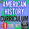 American US History Curriculum Part 1: Worksheets, Activities, Units, Projects
