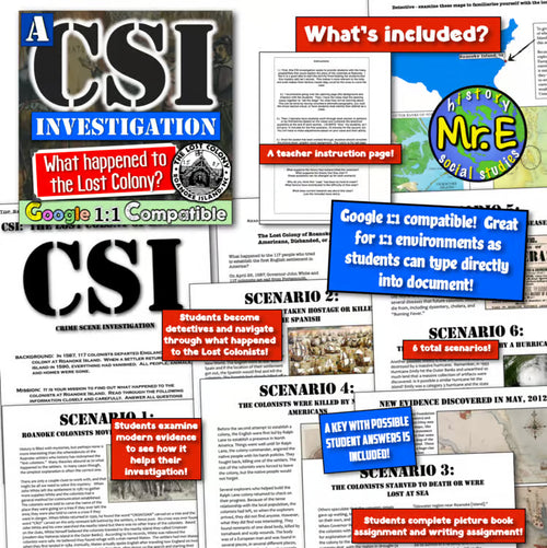 The Lost Colony of Roanoke CSI Student Investigation