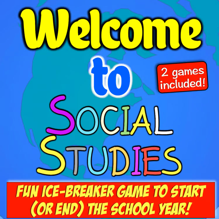 Social Studies Back to School Activity for World and American History