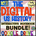 American US History DIGITAL Interactive Notebook Activities and Projects