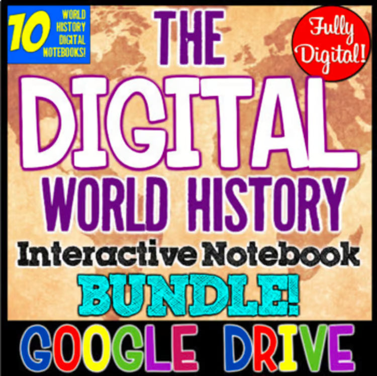 World History Ancient Civilizations DIGITAL Interactive Notebook Curriculum