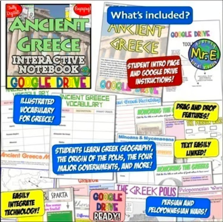 World History Ancient Civilizations DIGITAL Interactive Notebook Curriculum