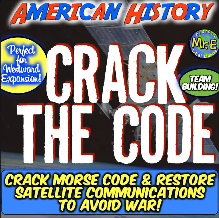 Westward Expansion Morse Code Telegraph Escape Room Activity Challenge