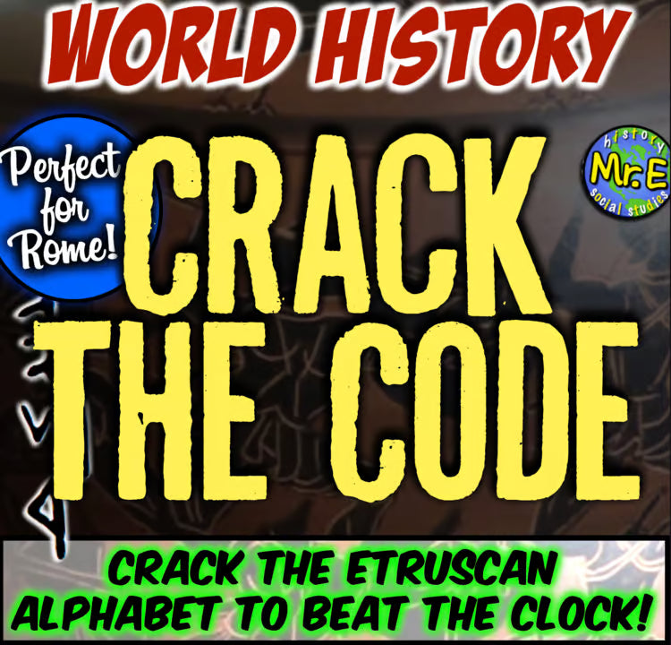 Ancient Rome and Roman Empire Etruscan Escape Room Student Project Activity