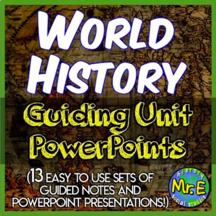 World History Part 1 Ancient Medieval Civilizations PowerPoint Notes Activities