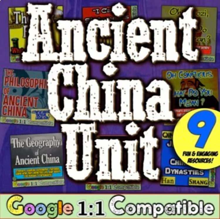 Ancient China World History Ancient Civilizations Activities and Resources Unit