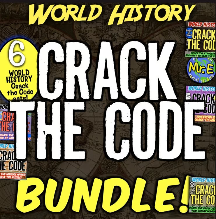 World History Escape Room Bundle | 6 Escape Room Activities for World History