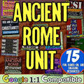 Ancient Rome World History Roman Empire Unit: Worksheets Projects Activities Map