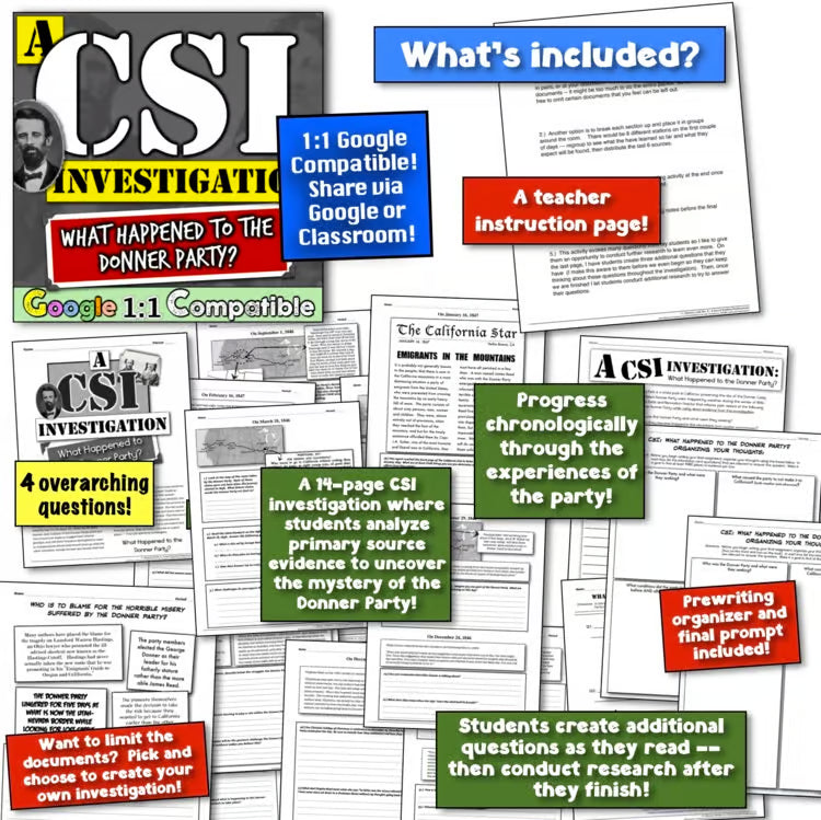 Westward Expansion Manifest Destiny Unit: Fun Activities, Worksheets, Projects