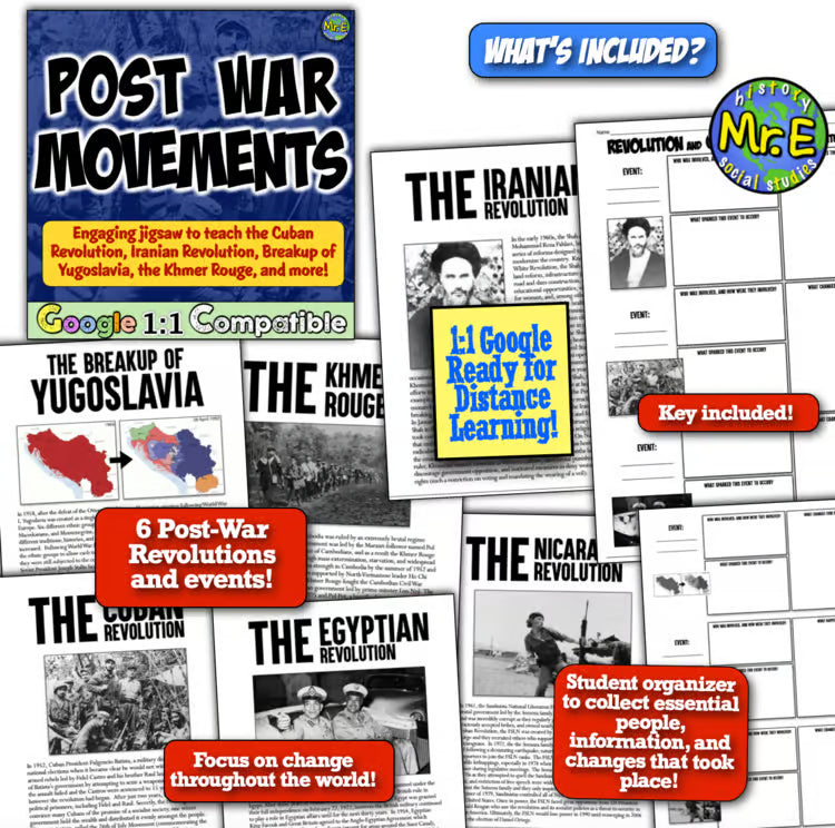 Post War Nationalism Revolutions Unit: Algeria Rwanda Cuba Egypt Yugoslavia