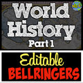 World History Digital Activity Homework Slides - 11 Sets World Ancient History