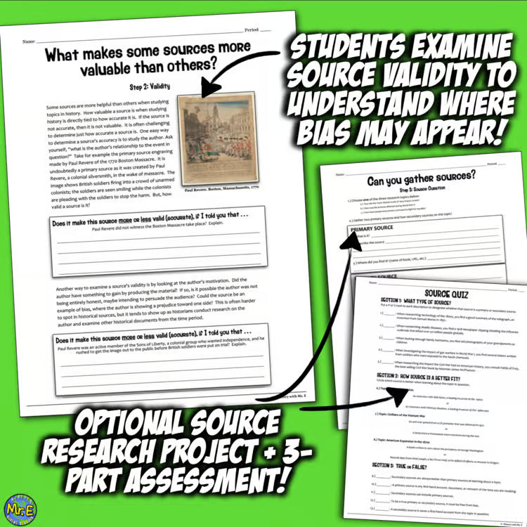 Primary and vs Secondary Source Activity | Where does information come from?