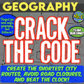 Road Maps and Directions Geography Escape Room Activity Game Project