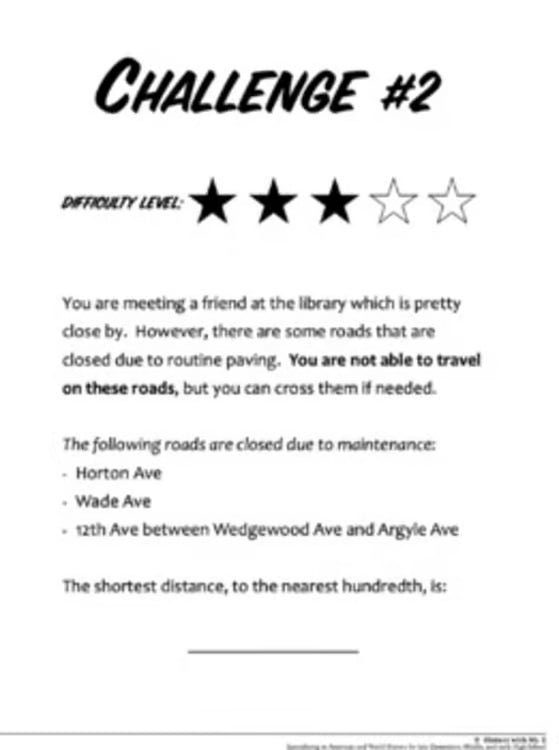 Road Maps and Directions Geography Escape Room Activity Game Project