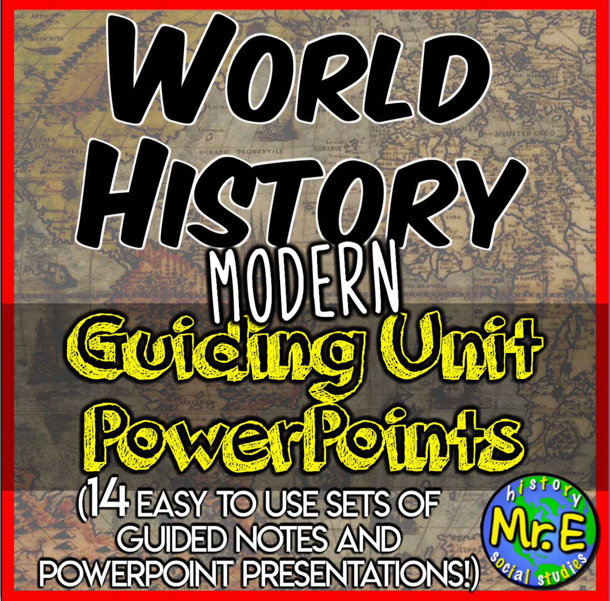 World History Part 2 Modern PowerPoint Notes Set: Activities Notes Worksheets