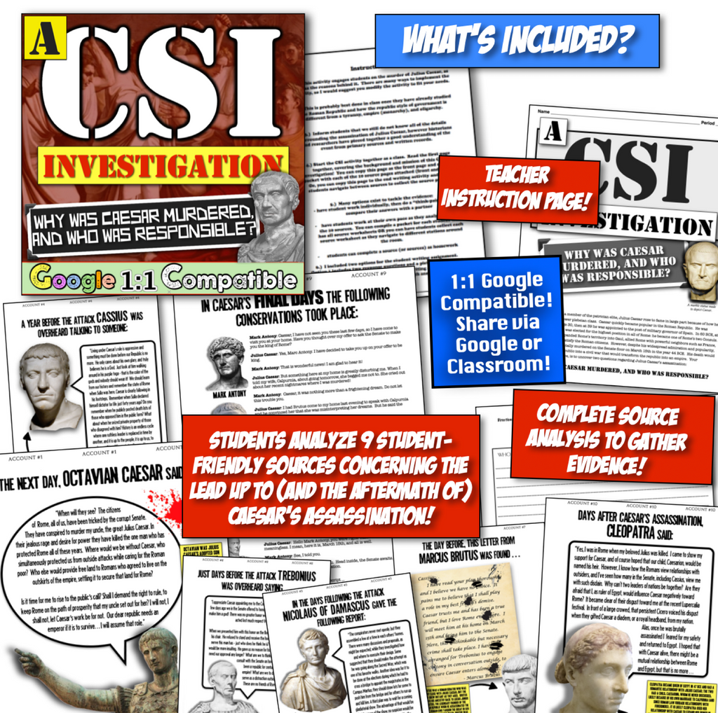CSI World History Ancient Civilizations Activities: 9 World History Sets!