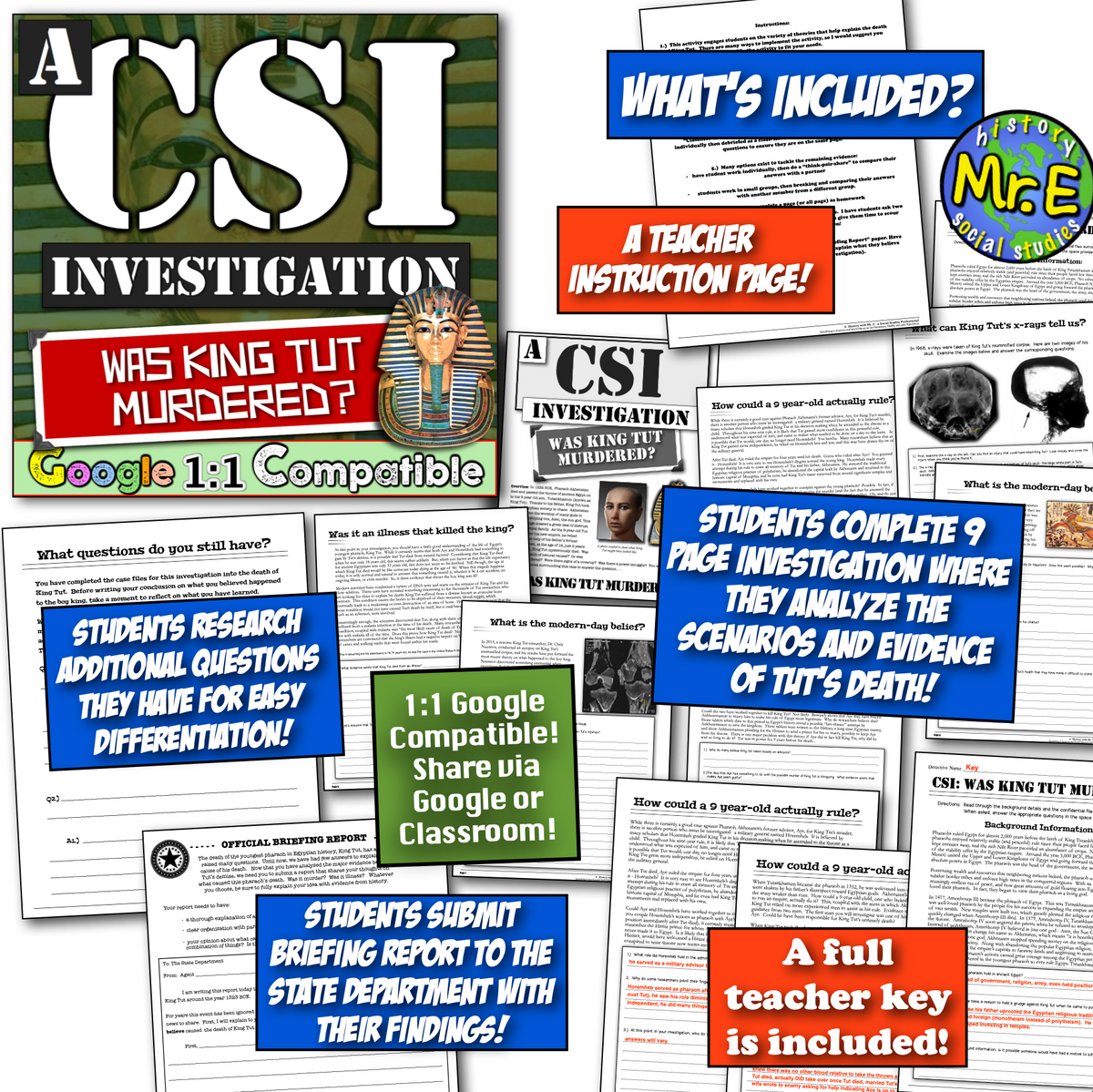 CSI World History Ancient Civilizations Activities: 9 World History Sets!