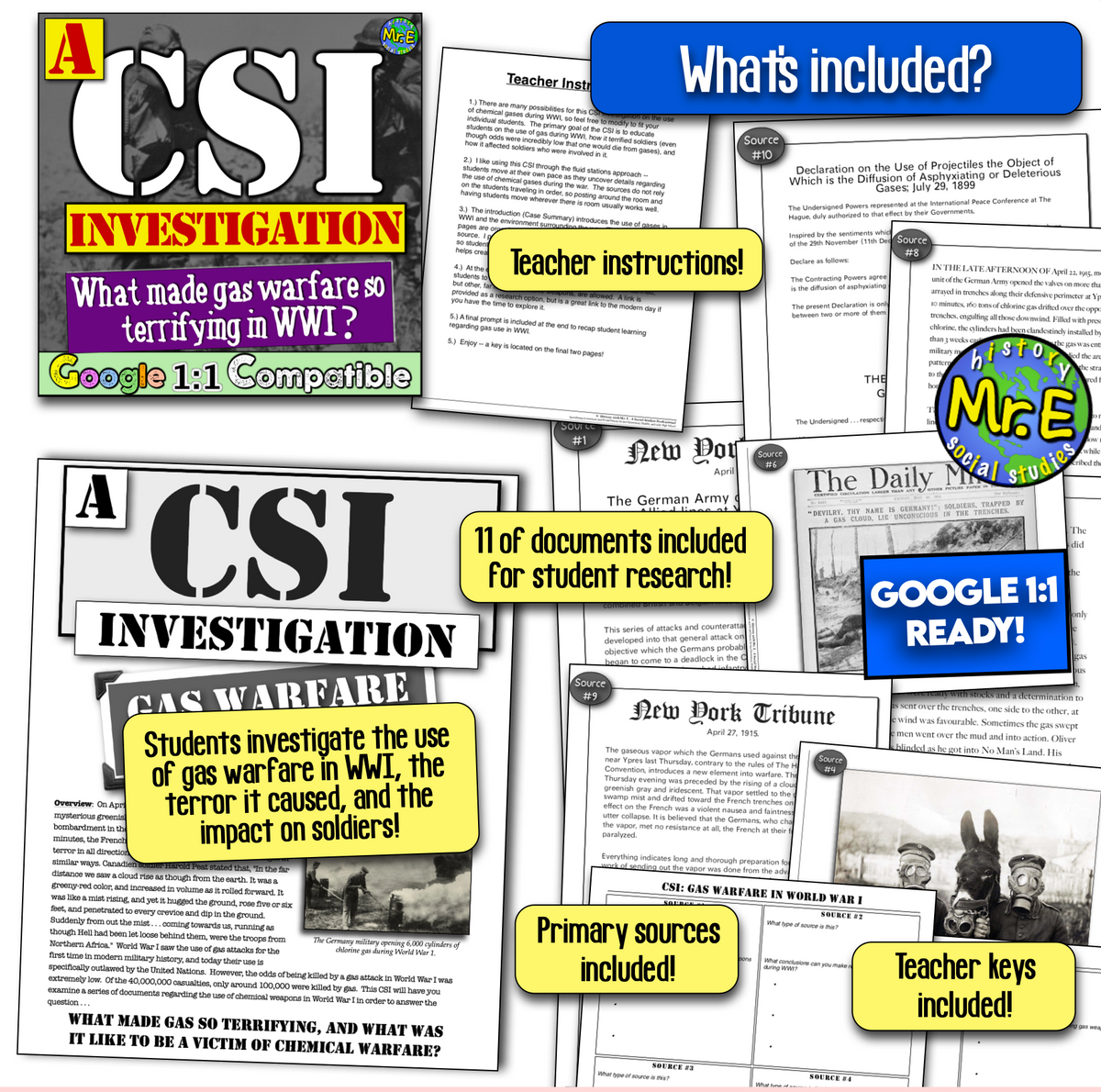 CSI World History Ancient Civilizations Activities: 9 World History Sets!