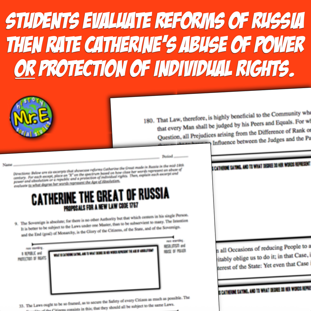 Age of Absolutism Enlightenment and Absolute Monarchs Unit Activities Worksheets